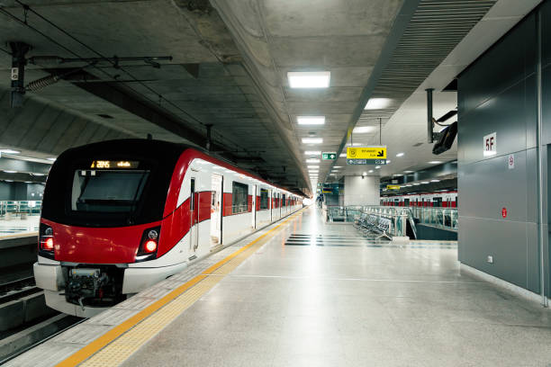 istock Red line sky train in Bangkok 1595953206