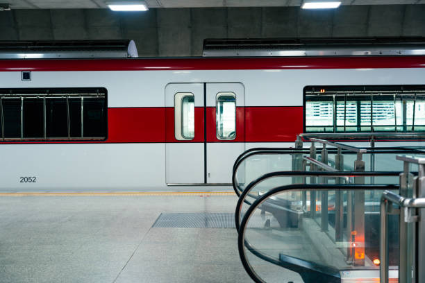istock Red line sky train in Bangkok 1595953455