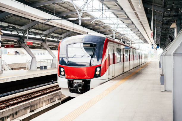 istock Red line sky train in Bangkok 1595953970