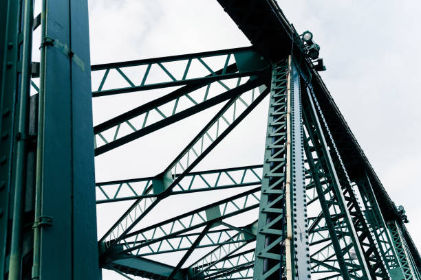 istock Architectural detail of urban bridge 1595975401