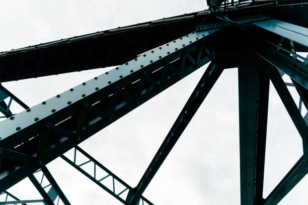 istock Architectural detail of urban bridge 1595975932