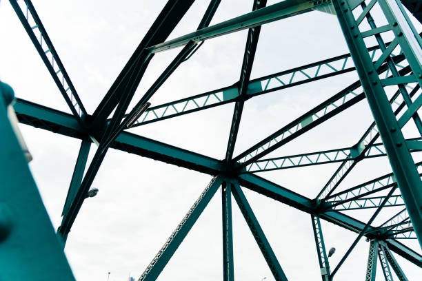 istock Architectural detail of urban bridge 1595975973