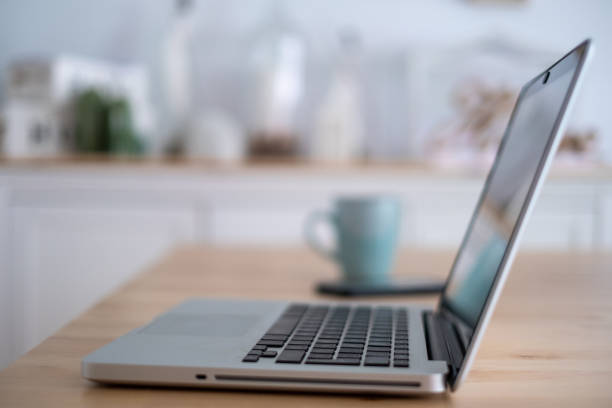 istock Laptop in a personal workspace 1596004252