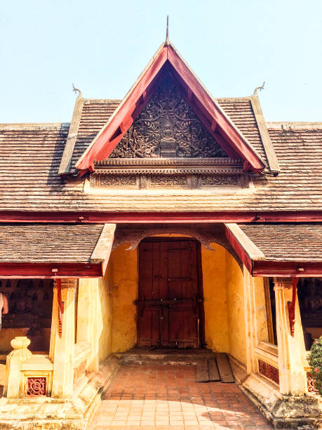 istock Buddhist temple in Laos,Lan Xang Art 1596042203