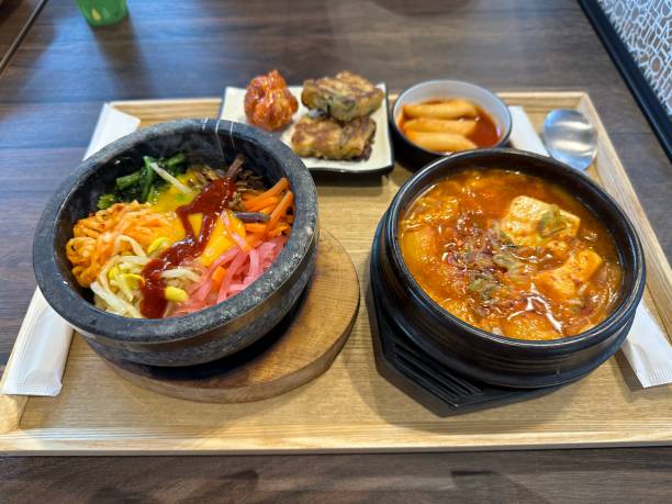 istock Soondubu Jjigae and Bibimbap 1596076753