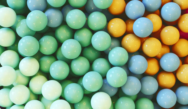 istock Symphony of Soft Hues: Pastel-Colored Marble Arrangement 1596104019