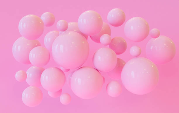 istock Pink Bubbles Fuse into Abstract Artistry 1596105644