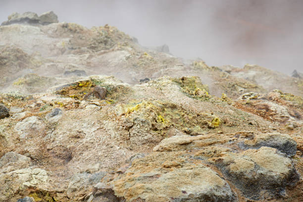 Area geotermica di Hverir in Islanda - foto stock