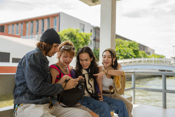 istock Friends on a Memorable Ferryboat Journey. 1596184448