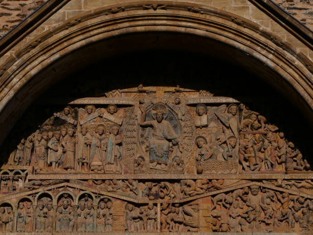 istock Sainte-Foy de Conques Abbey, Conques : Last Judgment tympanum, Aveyron 1596251906