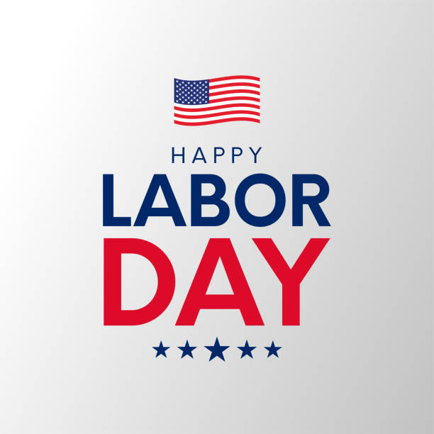 Happy Labor Day poster. Vector Happy Labor Day poster. Vector illustration. EPS10 labor day stock illustrations