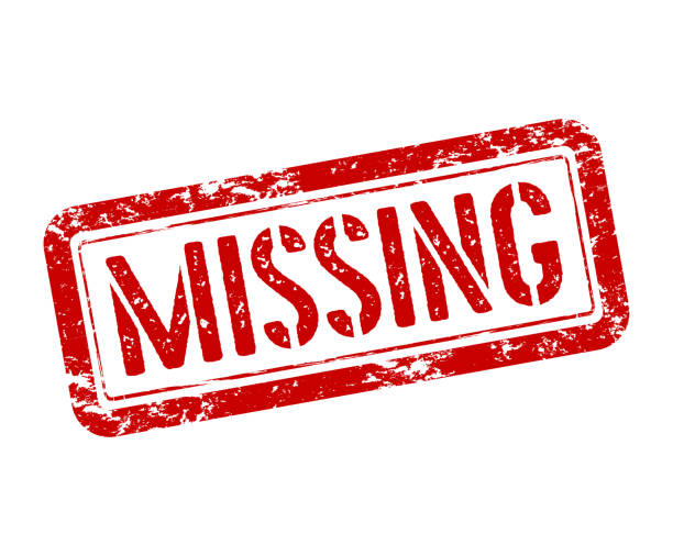 stockillustraties, clipart, cartoons en iconen met missing red sign stamp. vector - verdwaald