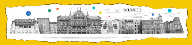 The collage about city Munich at Germany