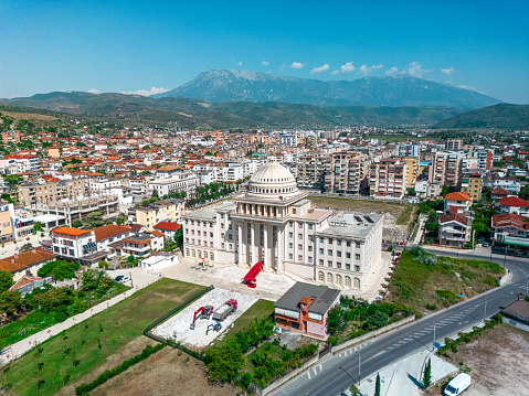 Majestic old building located in Berat, Albania.