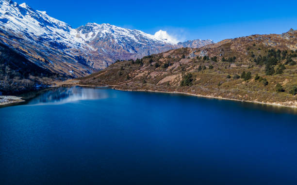 istock erial view of Kaltal lake and Mount Manaslu range 1596360774