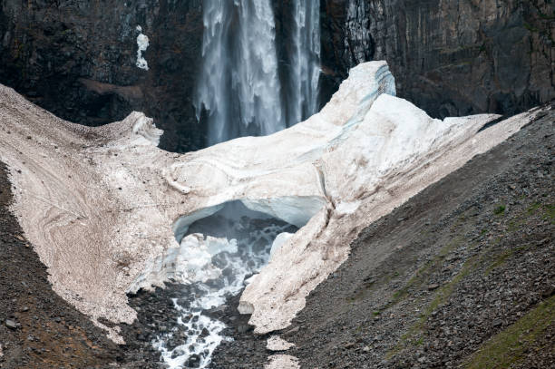 istock Ice condensed under waterfalls in high mountain areas 1596366517