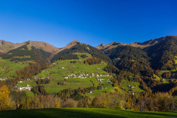 istock Typical landscape near Sankt Gerold and Bludenz, Bregenzer Wald, Bregenz district, Vorarlberg, Austria 1596440029