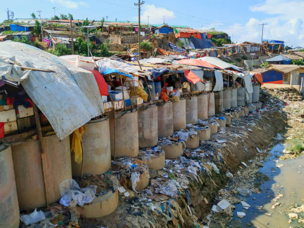 istock waste and drain in the rohingya refugee camp 1596472523