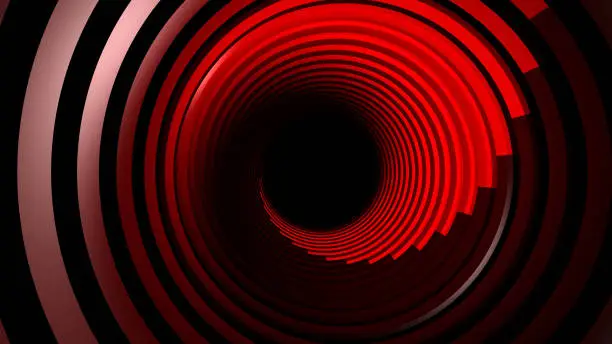 Photo of 4k Retro Video Game Warp Tunnel Background Abstract