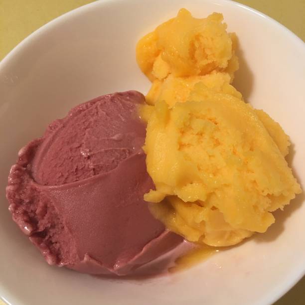 Raspberry and Mango Sorbet