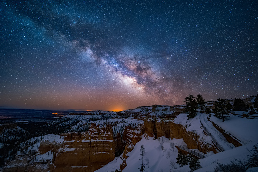 Milky Way over Bryce Canyon National Park, Utah, USA