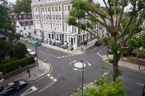 London Ladbroke Road stock photo\n\nLocation: Ladbroke Road, Notting Hill, West London, W11, Royal Borough of Kensington and Chelsea, United Kingdom.