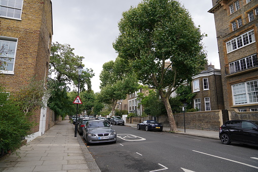 Location of the stock photo: Ladbroke Road, Notting Hill, London W11, England, UK