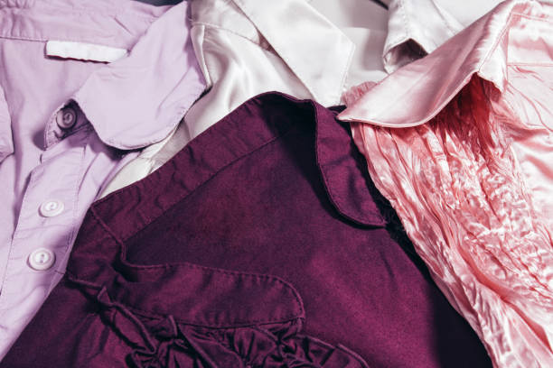 istock four shirts purple, lilac, pink and white 1596534383