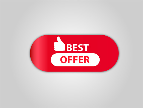 red flat sale web banner for Best Offer