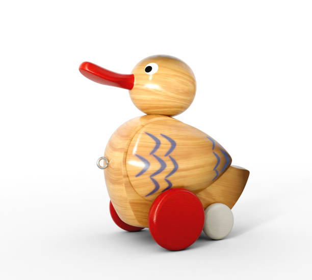 istock Vintage Wooden Toy Duck 1596825503