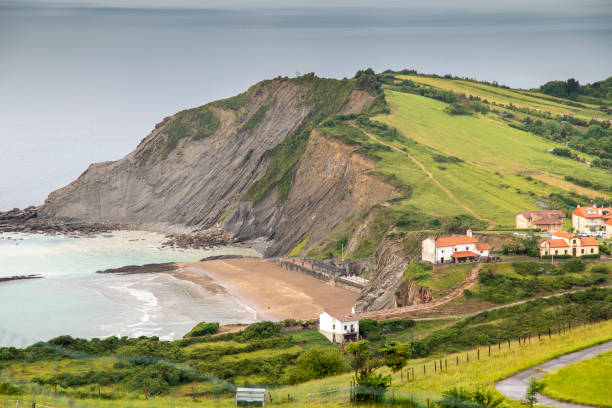 istock Zumaia coast in Gipuzkoa Basque country Spain 1596874628