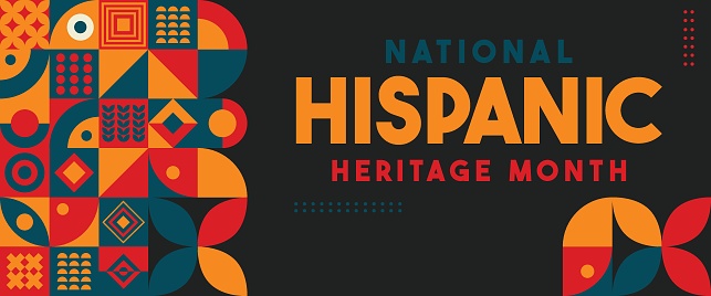 National Hispanic Heritage Month design. Hispanic and Latino Americans culture. annually celebrated in United States.
