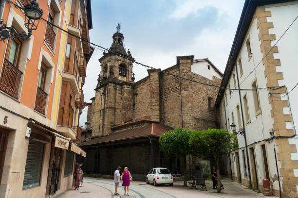 Ordizia Gipuzkoa Spain on June 21, 2023 The church city view.