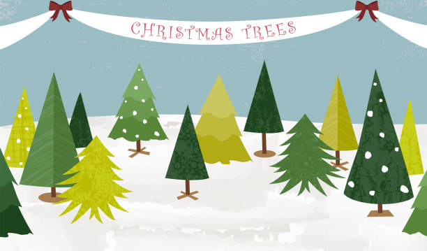 Tree Lot 250+ Christmas Tree Lot Stock Illustrations, Royalty-Free Vector ...