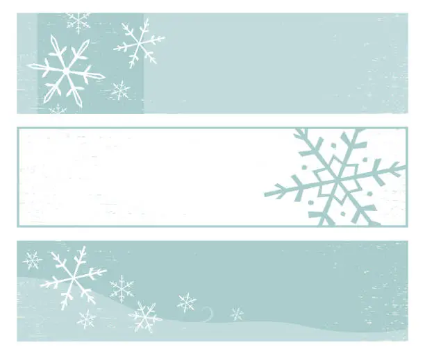 Vector illustration of Winter banners