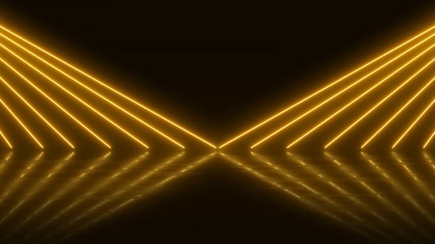 istock 4k Orange ultraviolet neon laser lines technology background 1596918624
