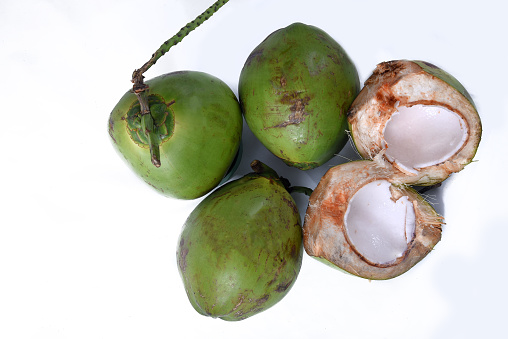 Coconut Pg Green Coconut From Bahia Natural Coconut Juice Tropical Fruit In Half ...