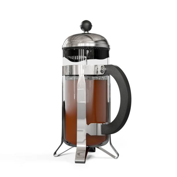 istock 3d illustration of a French press coffee maker on a white background 1597015917