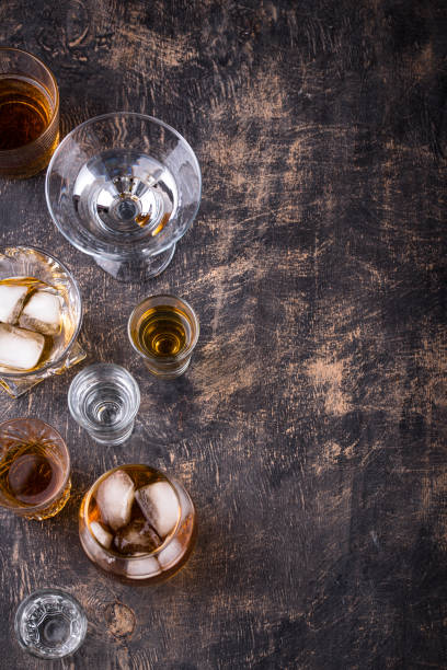 istock Assortment of various strong alcohol drinks 1597132356