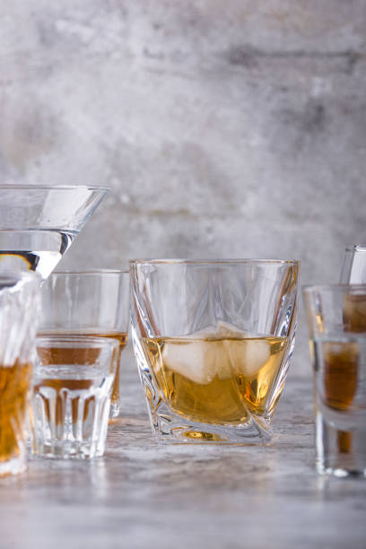 istock Assortment of various strong alcohol drinks 1597132358