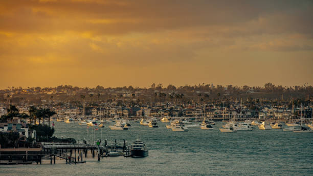 istock Sunset at Newport Beach, California 1597184344