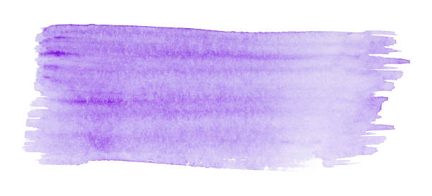 istock Stripe hand painted with watercolors. Artistic design element 1597368434