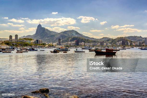 Rio De Janeiro Krajobraz - zdjęcia stockowe i więcej obrazów Chrystus Odkupiciel - Chrystus Odkupiciel, Rio de Janeiro, Brazylia