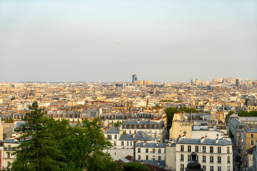 The overlook of Paris in Paris, France