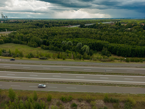 Italian  Freeway traffic  along A1