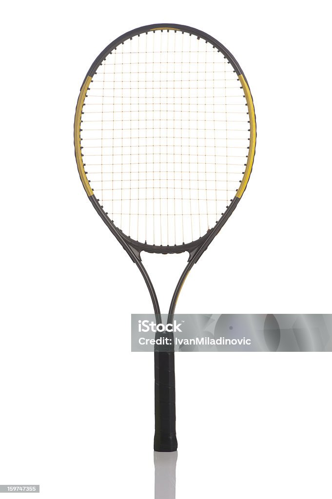 Raqueta de tenis aislado - Foto de stock de Raqueta de tenis libre de derechos