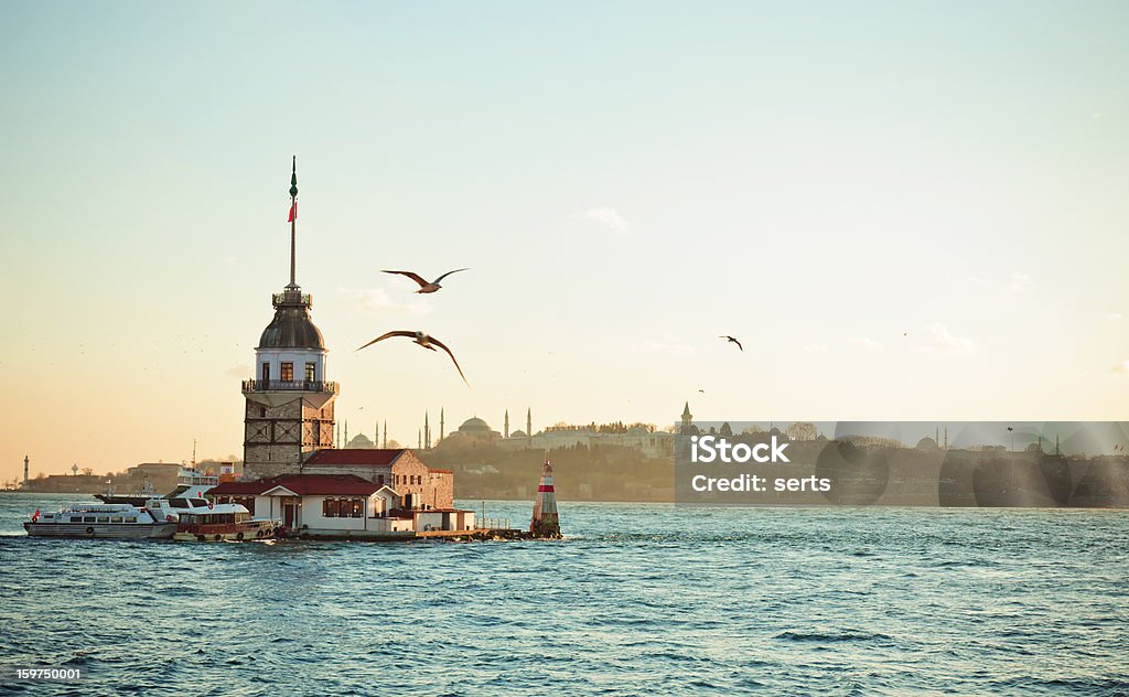 Девичья башня/Kiz kulesi XXXL - Стоковые фото Стамбул роялти-фри
