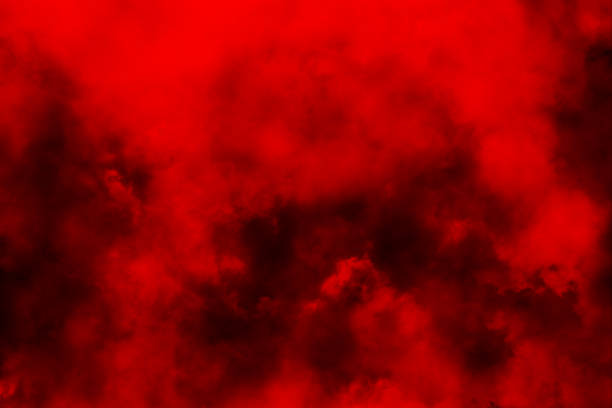 istock Abstract Red Smoke Mist Steam on a Black Background 1597515580