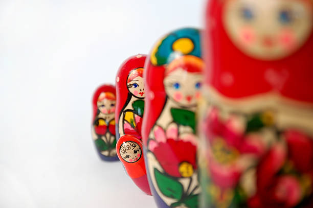 matryoshka - russian nesting doll doll russian culture nobody fotografías e imágenes de stock