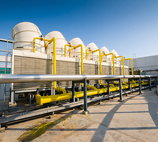 istock Sets of cooling towers in conditioning systems 159756833